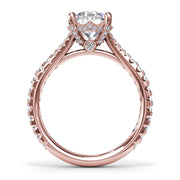 Split Shank Diamond Engagement Ring