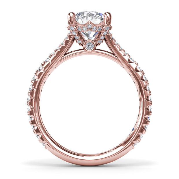 Split Shank Diamond Engagement Ring