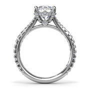 Split Shank Diamond Engagement Ring