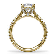 Split Shank Diamond Engagement Ring