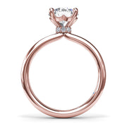 Hidden Halo Engagement Ring