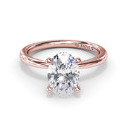 Hidden Halo Engagement Ring