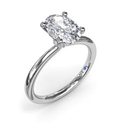 Hidden Halo Engagement Ring