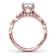 Modern Vintage Diamond Engagement Ring