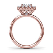Graduated Diamond Engagement Ring