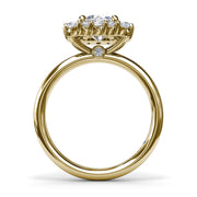 Graduated Diamond Engagement Ring