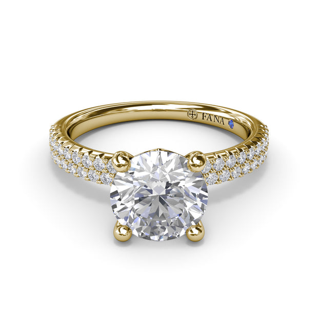 Pavé Diamond Engagement Ring