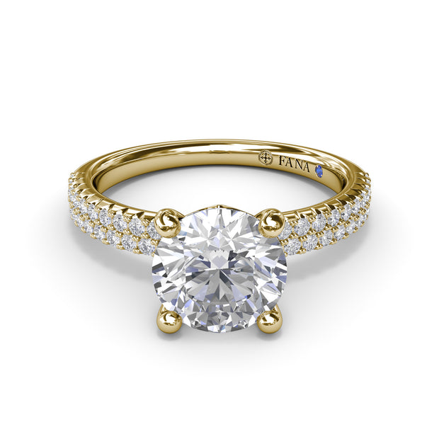 Pavé Diamond Engagement Ring