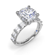 Beautiful Baguette Diamond Engagement Ring