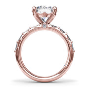 Beautiful Baguette Diamond Engagement Ring