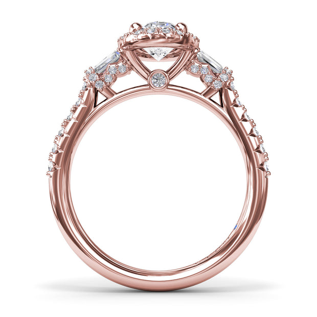 Breathtaking Baguette Diamond Engagement Ring