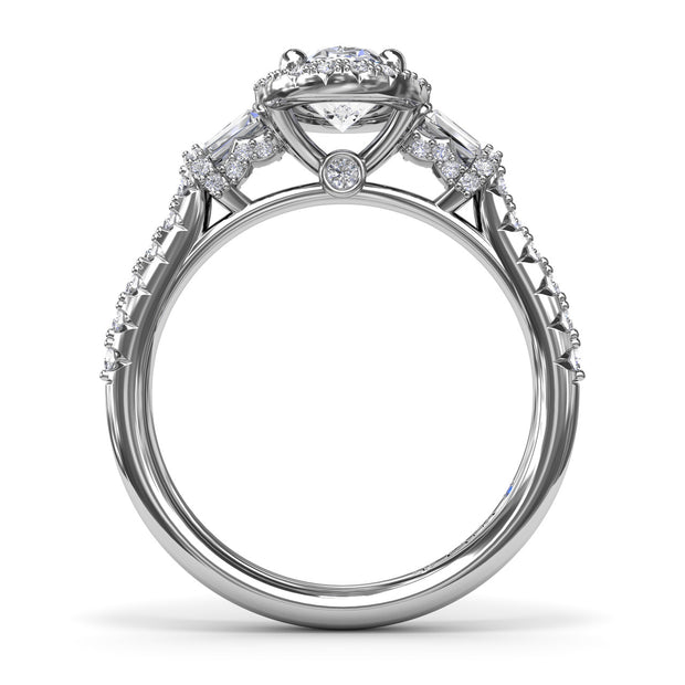 Breathtaking Baguette Diamond Engagement Ring