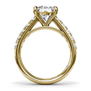 Double Prong Diamond Engagement Ring