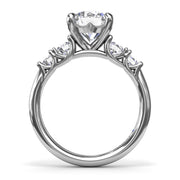 Double Side Stone Engagement Ring