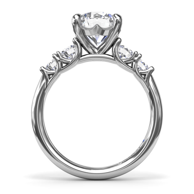 Double Side Stone Engagement Ring