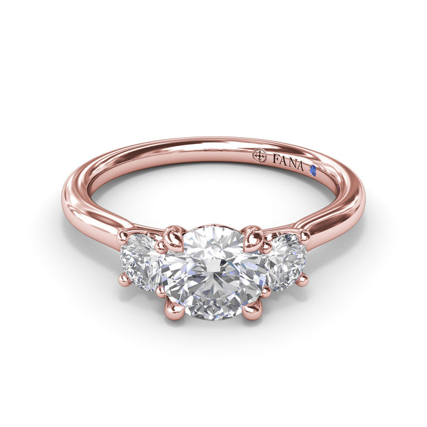 Three-Stone Diamond Engagement Ring