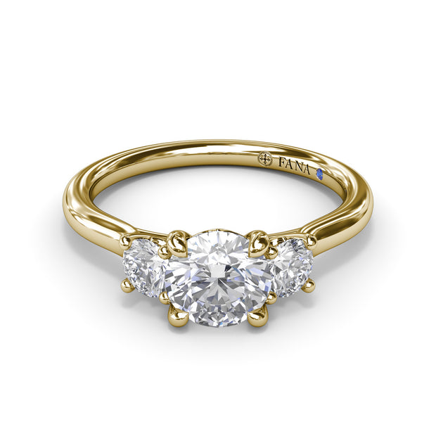 Three-Stone Diamond Engagement Ring