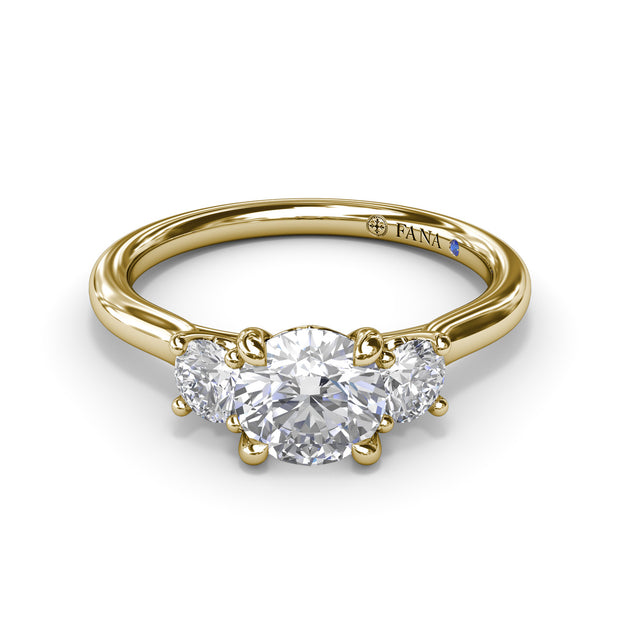 Three-Stone Diamond Engagement Ring