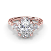 Diamond Halo Engagement Ring