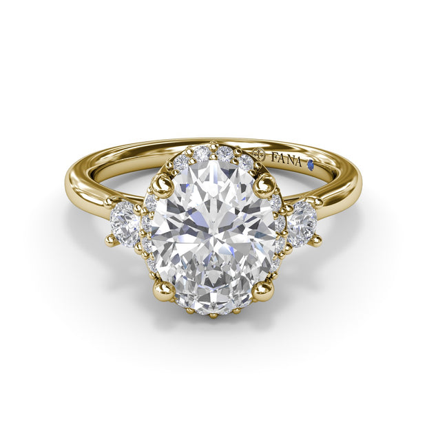Diamond Halo Engagement Ring