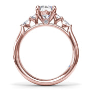 Delicate Round Diamond Engagement Ring