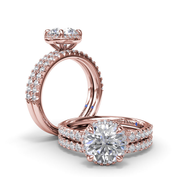 Double Prong Diamond Wedding Band