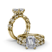 Modern Vintage Diamond Band