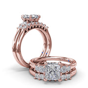Princess Cut Diamond Wedding Band