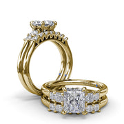 Princess Cut Diamond Wedding Band