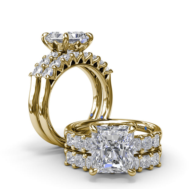 Princess Cut Diamond Wedding Band