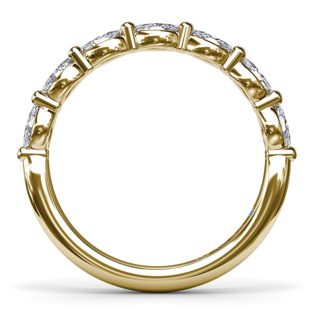 Marquise Diamond Wedding Band