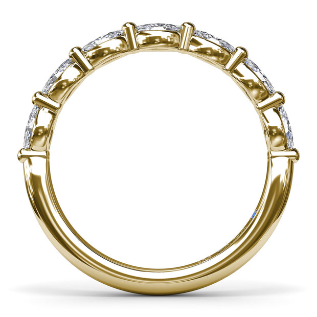 Marquise Diamond Wedding Band