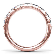 Tapered Baguette Diamond Wedding Band