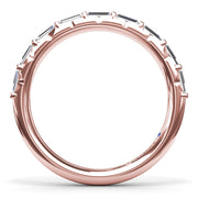Tapered Baguette Diamond Wedding Band