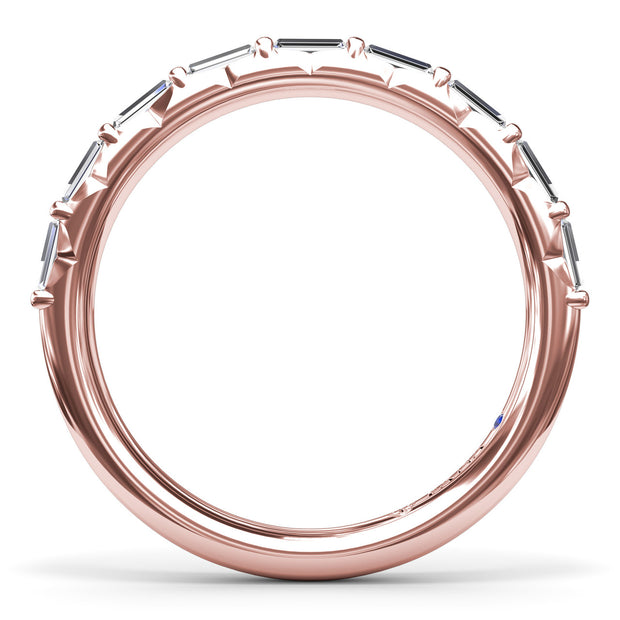 Tapered Baguette Diamond Wedding Band