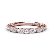 Double Prong Diamond Wedding Band