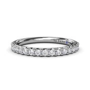 Double Prong Diamond Wedding Band