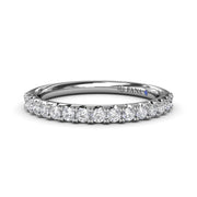 Double Prong Diamond Wedding Band