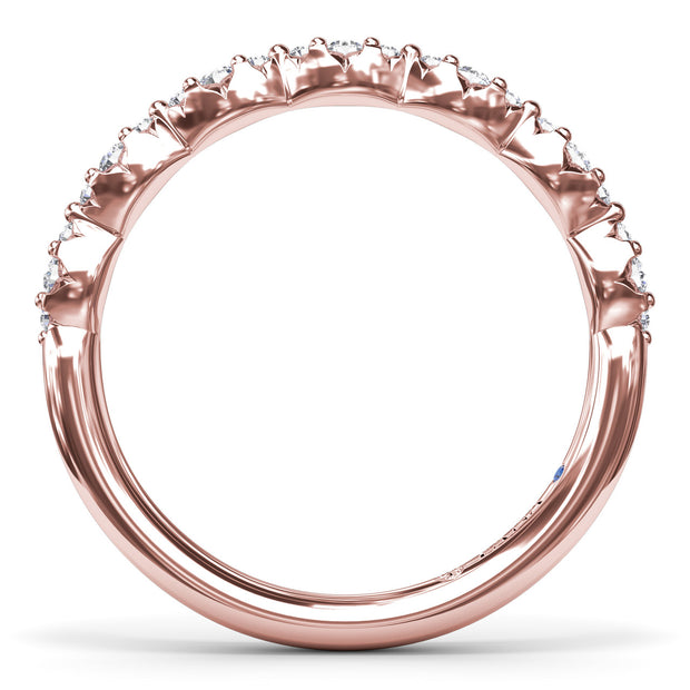 Cluster Marquise Diamond Wedding Band