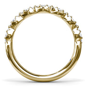 Cluster Marquise Diamond Wedding Band