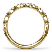 Cluster Marquise Diamond Wedding Band