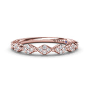 Modern Vintage Diamond Band