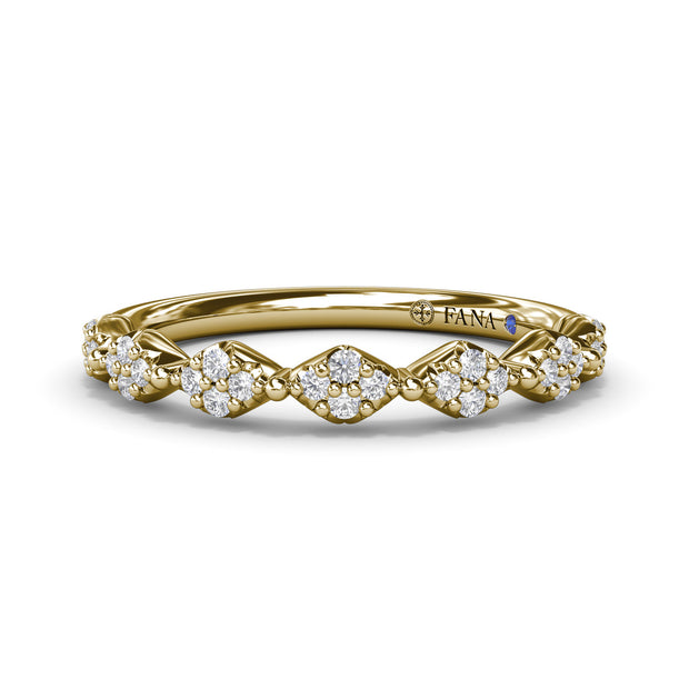 Modern Vintage Diamond Band