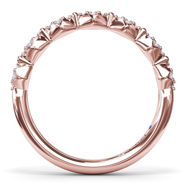 Modern Vintage Diamond Band