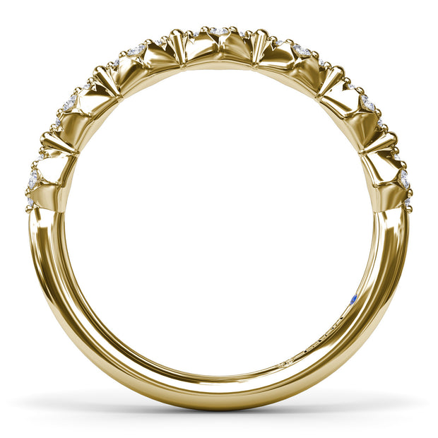 Modern Vintage Diamond Band