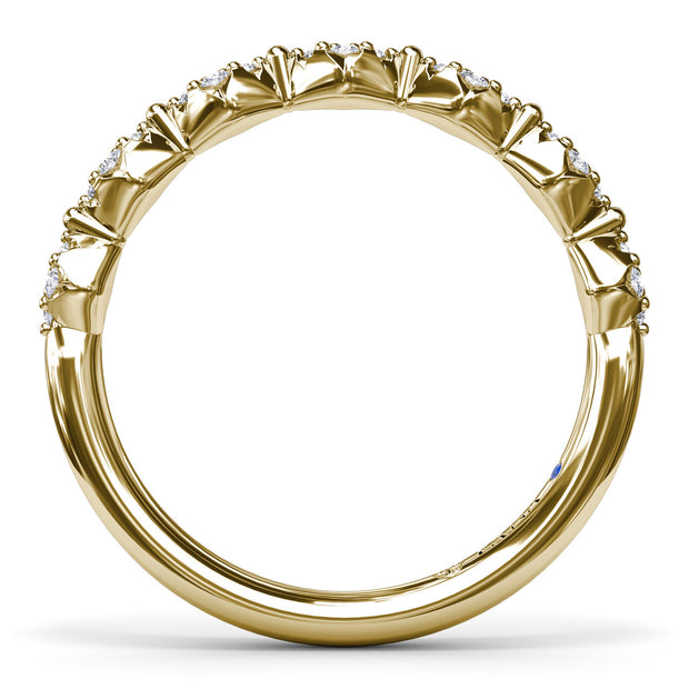 Modern Vintage Diamond Band