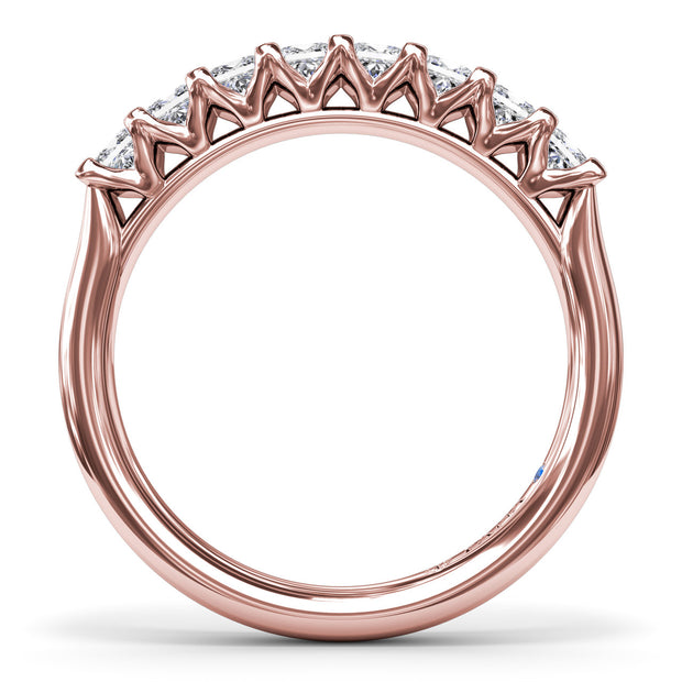 Princess Cut Diamond Wedding Band