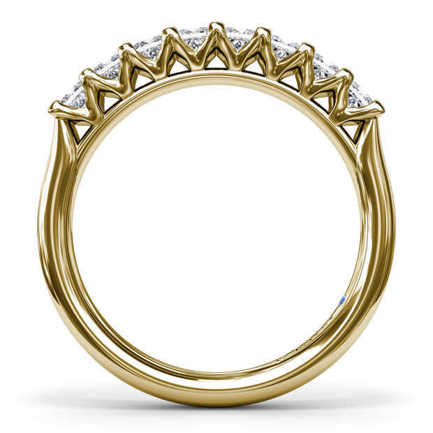 Princess Cut Diamond Wedding Band