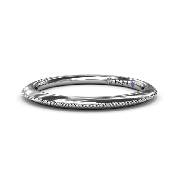 Knife-Edge Gold Wedding Band