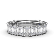 Emerald Cut Diamond Wedding Band